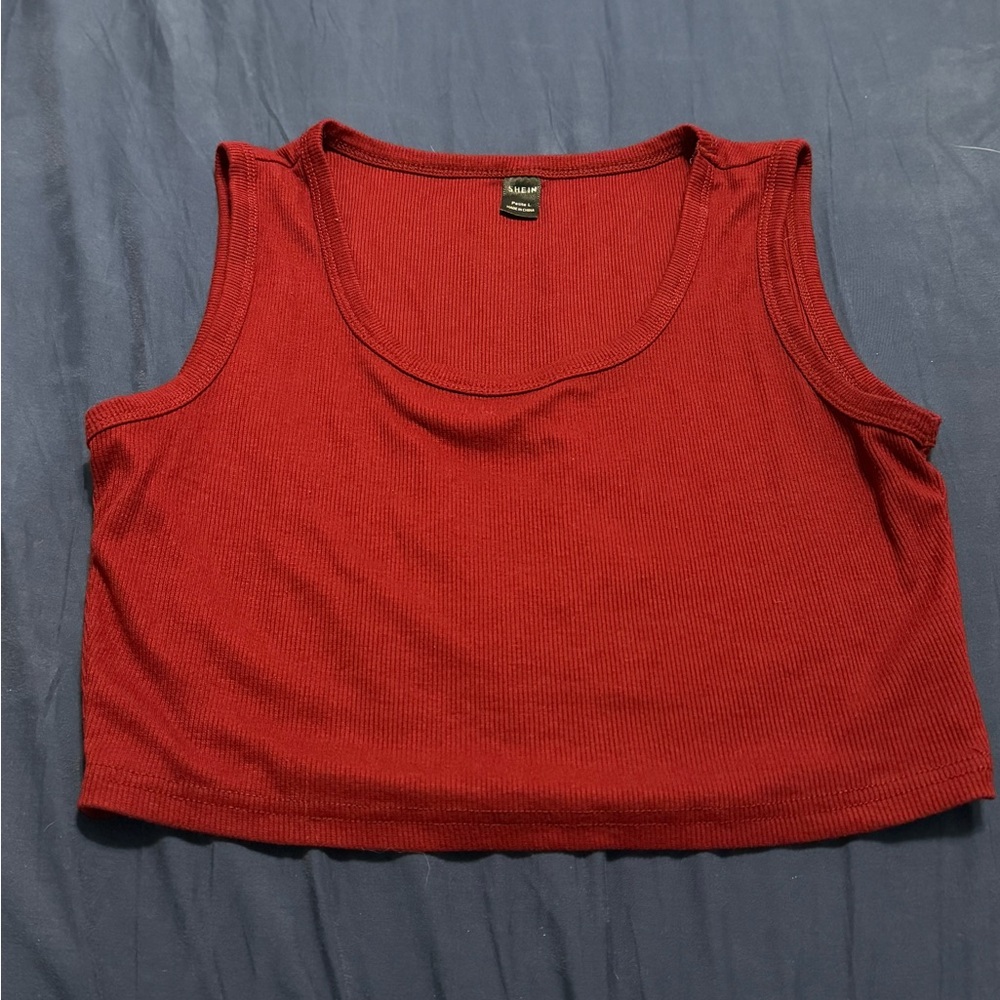 Red Crop Top